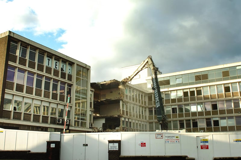 Work began in 2012 to demolish the old Hartlepool College of Further Education, following the opening of the new, £53m college next door.