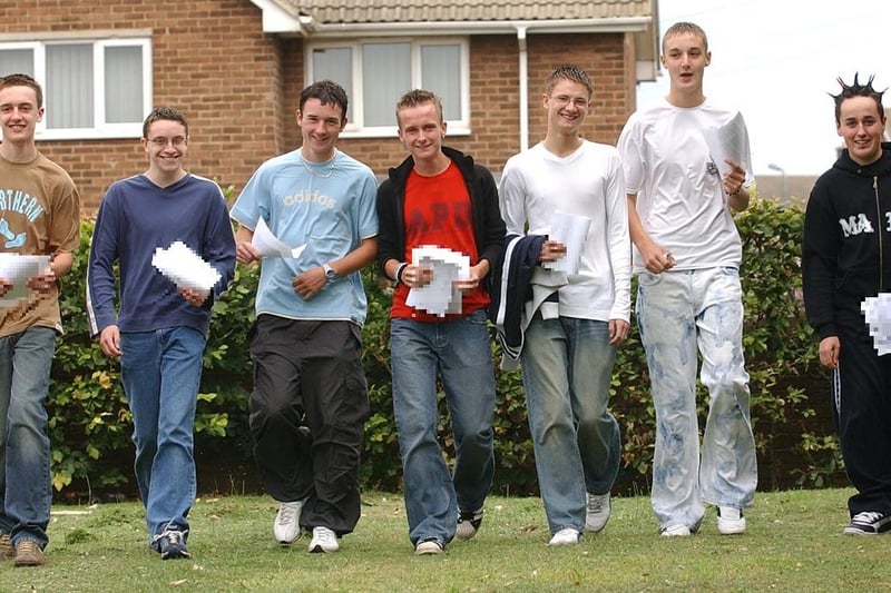 Back to 2003 for GCSE results day at Manor College of Technology. Were you pictured with friends?