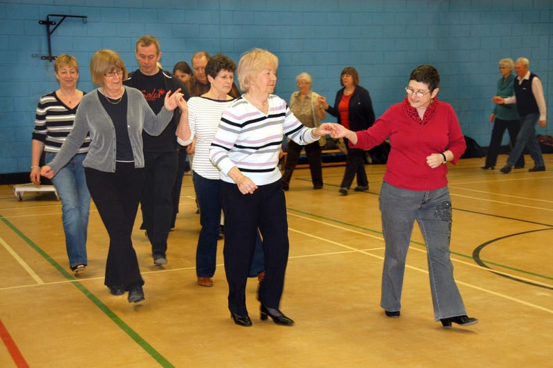 Ballroom dancing classes at the Raich Carter Centre 12 years ago. Who do you recognise in this photo?