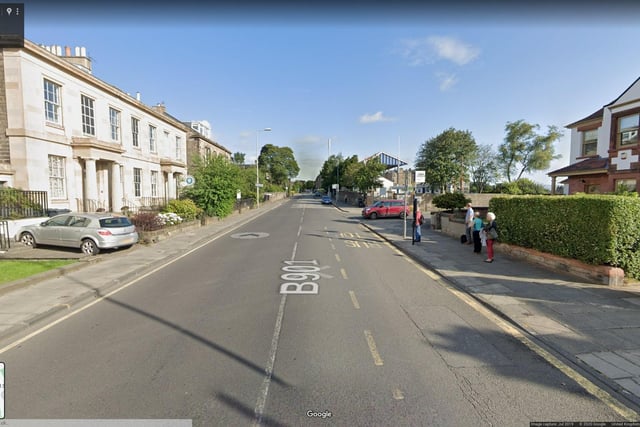 Northbound lane closure for Openreach telegraph pole replacement at Goldenacre Terrace