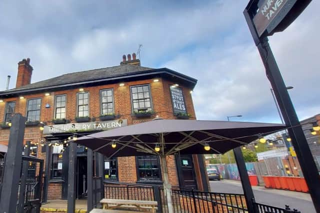 The Nursery Tavern on Ecclesall Road has heated covered seating out front and a much larger beer garden with heaters in the back.