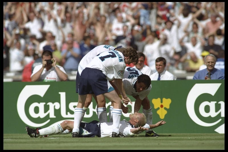 The famous Euro 96 meeting, Alan Shearer put England ahead, David Seaman (or was it Uri Geller?) saved Gary McAllister's penalty and then Paul Gascoigne scored one of the great goals in the history of this fixture - followed by one of the great celebrations.