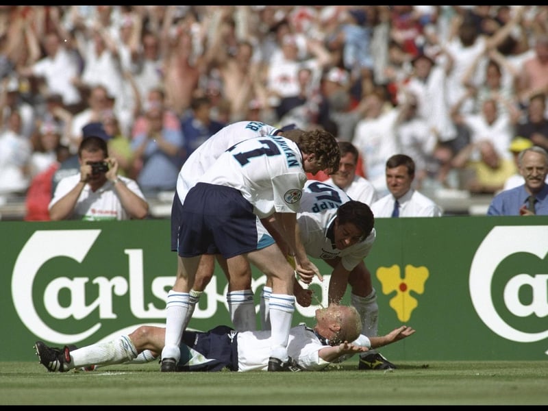 The famous Euro 96 meeting, Alan Shearer put England ahead, David Seaman (or was it Uri Geller?) saved Gary McAllister's penalty and then Paul Gascoigne scored one of the great goals in the history of this fixture - followed by one of the great celebrations.