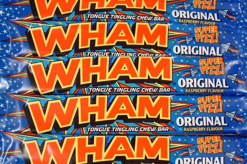 A stone-cold-classic amongst 80s kids. Garish pop art packaging, massive tongue tingling flavour - the Wham bar was as iconic a sweet as you could buy. Our favourite had to be the Barrs Irn-Bru knock-off however, so popular that WHAM created their own ‘Brew bar’ in the same style.