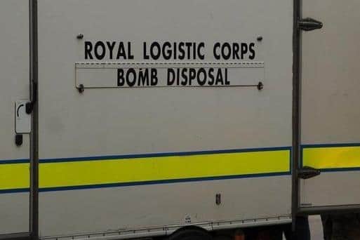 A bomb disposal unit swooped on the area and carried out a controlled explosion.