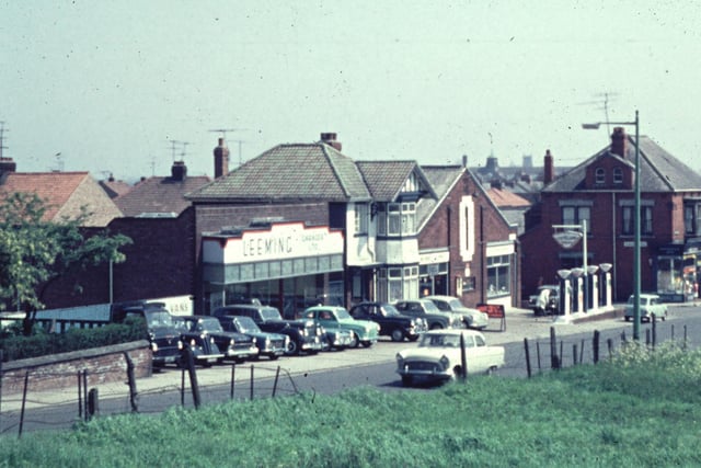 A view of Hart Lane at its junction with Serpentine Gardens where Leeming Garage is in the picture. Remember it?