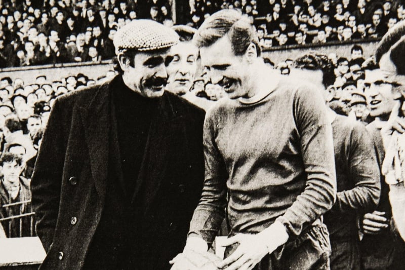 Billy McNeil and Sean Connery at a game in 1967. Sean Connery followed the Hoops from childhood - “Football was a great passion of mine while I was growing up. My father introduced me to Celtic” - before changing allegiances after becoming friends with Rangers owner David Murray in the 1980s. 