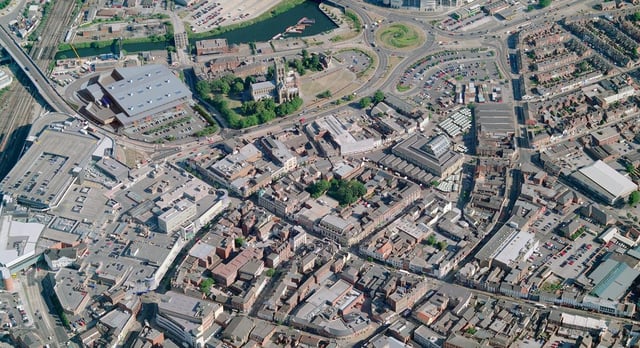 Doncaster from the skies