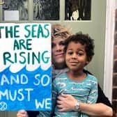 Hazel Bober, pictured with son Luca, is heading from Sheffield to Glasgow to join climate protesters at Cop 26