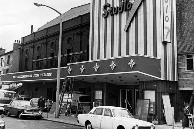 Studio 7 Cinema, The Wicker, Sheffield, pictured in 1968. Originally the Wicker Picture House which opened in 1920.  The cinema finally closed in 1987 and was demolished.