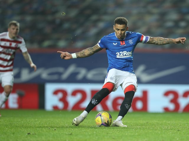 The captain's penalty was straight down the middle for 6-0 after Defoe had been sandwiched in the box.