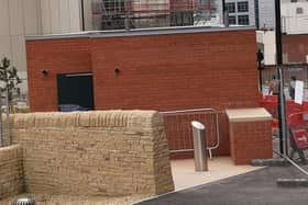 A view of Sheffield's new public toilets from Rockingham Street, as the latest update on the scheme is unveiled
