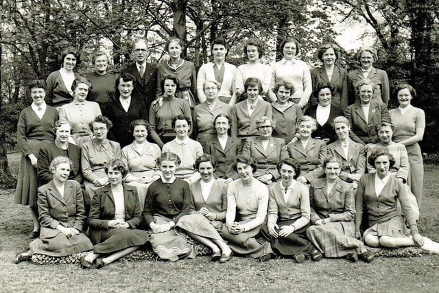 Only one man - the caretaker! - in this 1955 picture of staff at Abbeydale Girls’ Grammar School