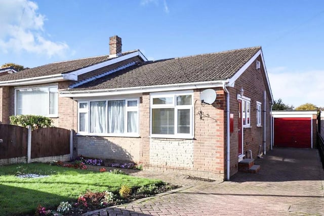 Priced at £180,000, this two bed semi-detached bungalow is on Windsor Rise, Aston.