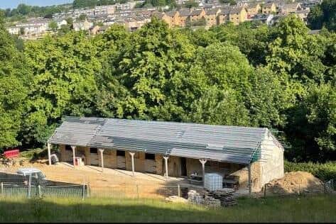 Stables in the Rivelin Valley, Sheffield on the same land as the dog park being set up by Mick Hill