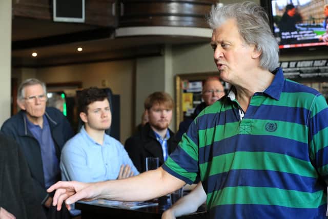 The founder and chairman of pub company J D Wetherspoon, Tim Martin at the Bankers Draft, Sheffield on January 8, 2019
