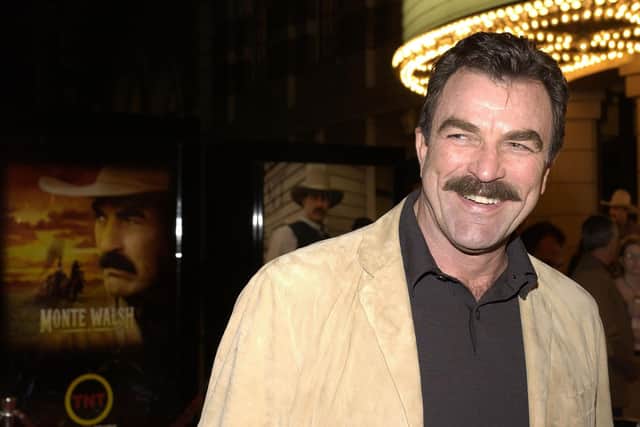 BURBANK, CA - JANUARY 8:  Actor Tom Selleck attends the premiere of the TNT television movie "Monte Walsh" on January 8, 2003 at the Warner Bros. Studios in Burbank, California. (Photo by Vince Bucci/Getty Images)