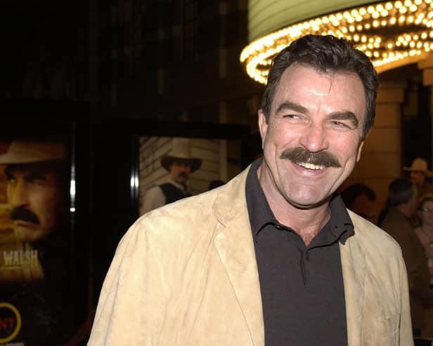 BURBANK, CA - JANUARY 8:  Actor Tom Selleck attends the premiere of the TNT television movie "Monte Walsh" on January 8, 2003 at the Warner Bros. Studios in Burbank, California. (Photo by Vince Bucci/Getty Images)