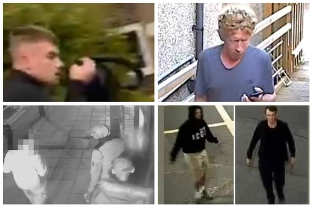 Police have asked for the public’s help in tracing these people caught on camera in Sheffield, or in incidents linked to the city