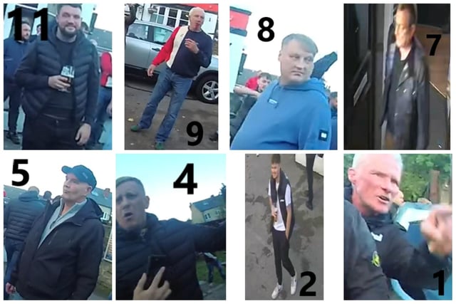 Officers investigating criminal damage caused following football disorder in Sheffield last year are asking for the public’s help to identify men they would like to speak to in connection to their investigation.
Launching a public appeal on May 19, 2023, a police spokesperson said: "On 1 October 2022 around 5pm it is reported that disorder broke out on Bramall Lane, London Road and Hill Street in the city centre, following the Sheffield United V Birmingham City match.
"As a result of the disorder criminal damage was caused to buildings and vehicles.
"Officers investigating have released CCTV images of men they would like to speak to in connection to these crimes.
"Do you recognise any of the men?"
If you can help to identify anyone in the images, please contact police on 101 quoting incident number 330 of 10 May 2023. You can also report information using their online portal at: 

 Alternatively, if you would prefer not to give your personal details, you can give information anonymously and in confidence to the independent charity Crimestoppers, either by completing a simple online form at www.crimestoppers-uk.org – or call their UK Contact Centre on freephone 0800 555 111.