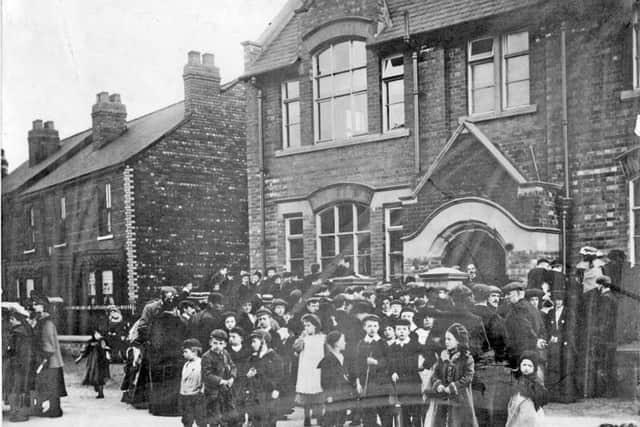 Opening ceremony of Tinsley Library, Bawtry Road, on June 8, 1905.