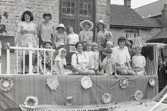 Buxton Advertiser archive, July 1966, Tideswell Carnival and a float based on the old woman who lived in a shoe