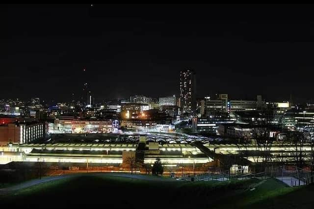 Sheffield at night by @burko192