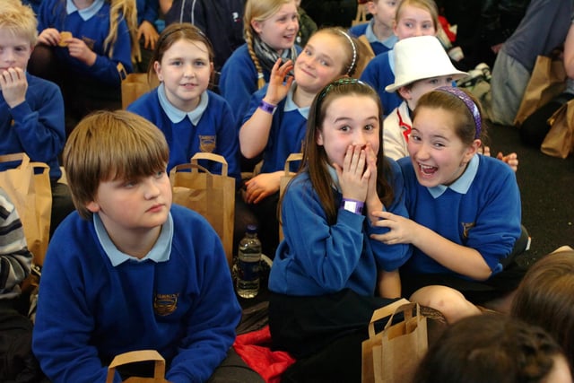 Sunderland primary school pupils waiting for the screening of the new Dr Who episode 11 years ago. Can you spot someone you know?