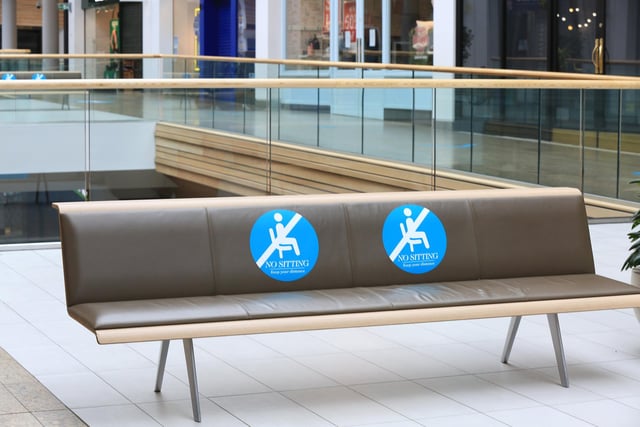 A two-metre distance will need to be maintained on benches.