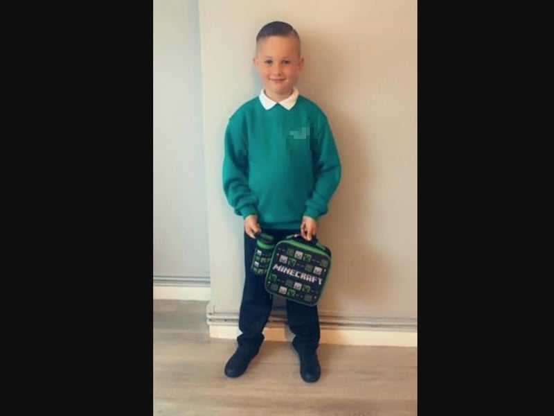 Parents from across the Portsmouth area shared photos as their children returned to school after the summer holiday on Thursday, September 2, 2021. Pictured is Vinnie, aged six.