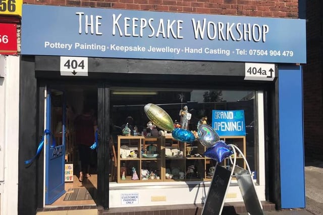 Owner Kathryn Caterer has switched to delivering pottery items for painting at home. When she can open again fully, she’ll having a click and collect option and social distancing measures in place.
Call 07504 904479 or https://www.facebook.com/keepsakeworkshop/?hc_location=ufi