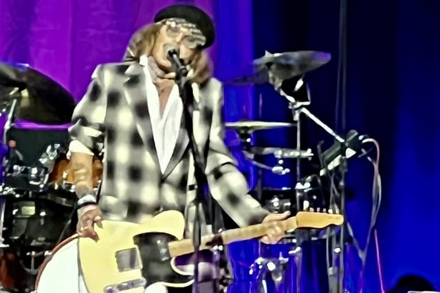 Depp performed covers of Jimi Hendrix’s Little Wing, Marvin Gaye’s What’s Going On and the John Lennon song Isolation.
