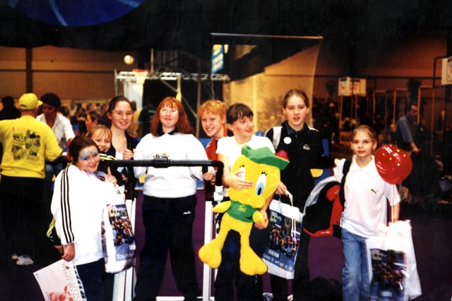 Year 7 students at the "Big Bash" Birmingham NEC in 1998