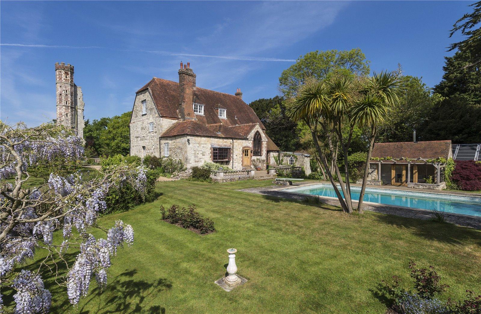 Warblington Castle is up for sale right now.