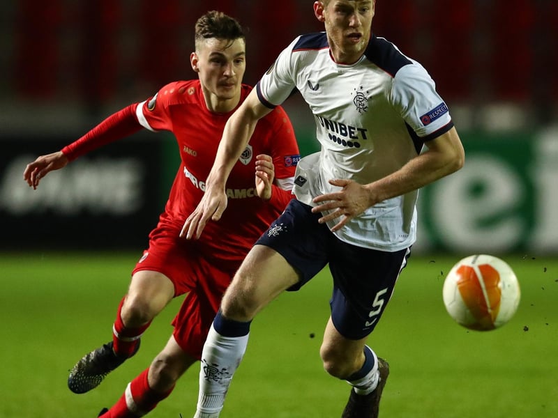 Dependable defender did his reliable duties and kept the ball moving in the second half as Rangers pressed Antwerp into their own half.