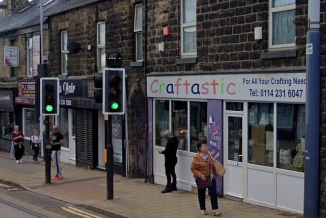 Craftastic on Middlewood Road at Hillsborough could be divided into two shop units with a flat above