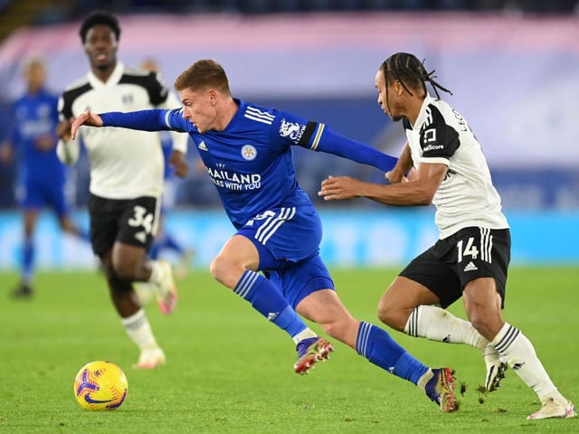 Manchester United are monitoring Leicester City winger Harvey Barnes as a potential transfer alternative to Jadon Sancho. (Mirror)
Photo by Michael Regan/Getty Images