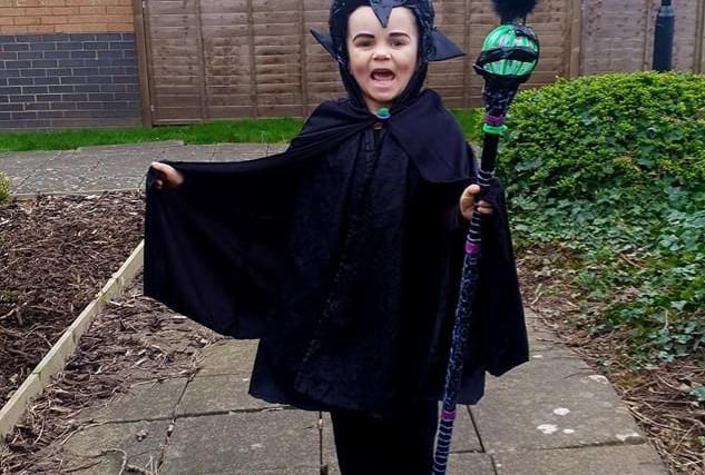 Who says boys can't be Maleficent?! We think Kody, 6, pulls off 'mistress of evil' pretty well.