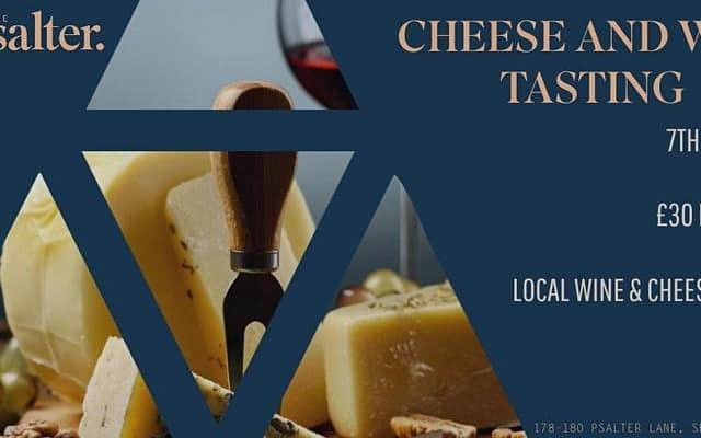 Cheese and Wine Taster Evening.