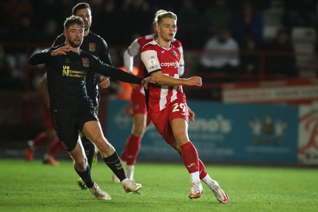 Exeter City are used to play-off failure, but this year they aren't going to make them. Supercomputer says they will finish one point behind Mansfield Town in eight. They have a 31 per cent chance of making the top seven.