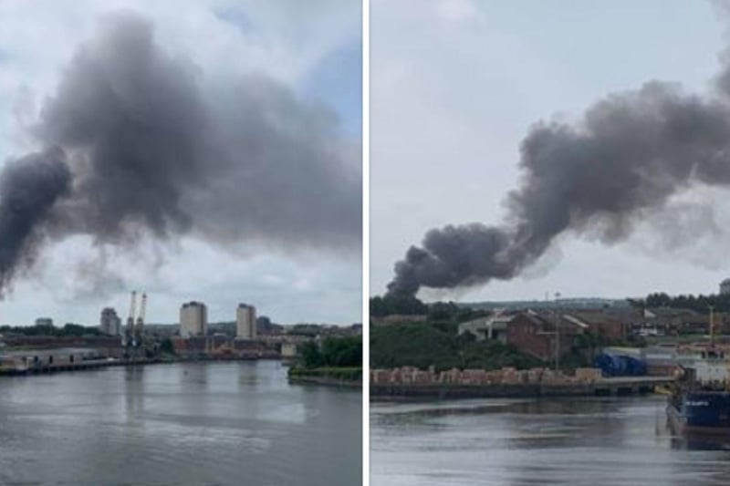 These images clearly show how far the smoke is drifting. Pic: Anna Shiels