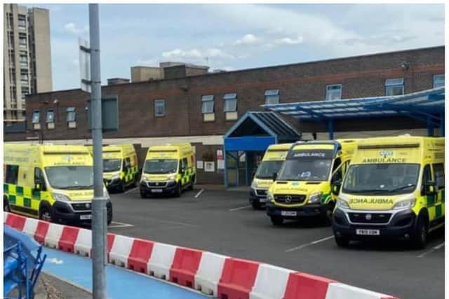 Part of Doncaster Royal Infirmary has been sealed off by police this morning.