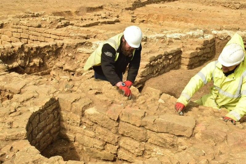 The remains of the 'high status' villa were discovered underneath a housing development site in Scarborough.