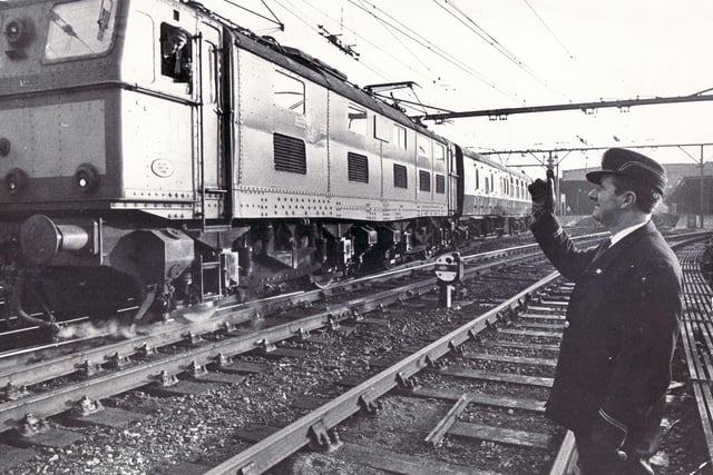 The last train is waved off from Sheffield Victoria Railway Station in January 1970