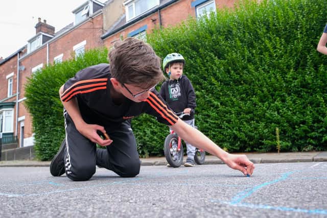 Play Street event held on Holberry Gardens in Broomhall