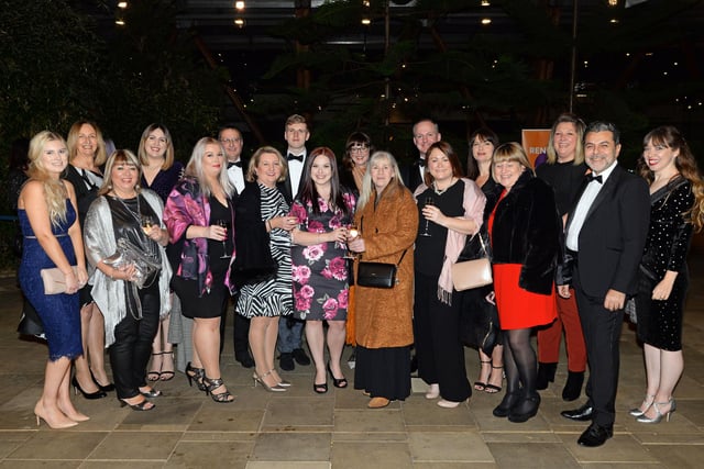 Staff from John Lewis and Partners arriving for the Sheffield Retail Awards, held in November 2019