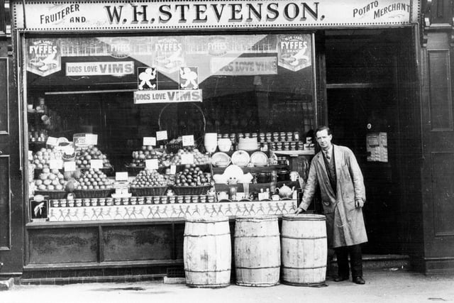 Fruiterer and Potato Merchant W H Stevenson, Hillsborough, Sheffield