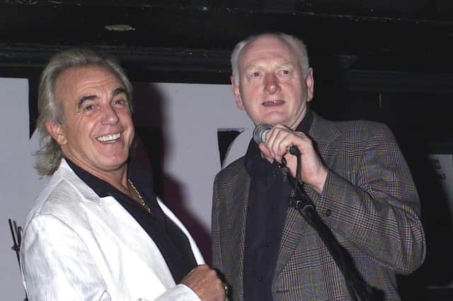 Author John Firminger, right, with Mojo club king Peter Stringfellow.