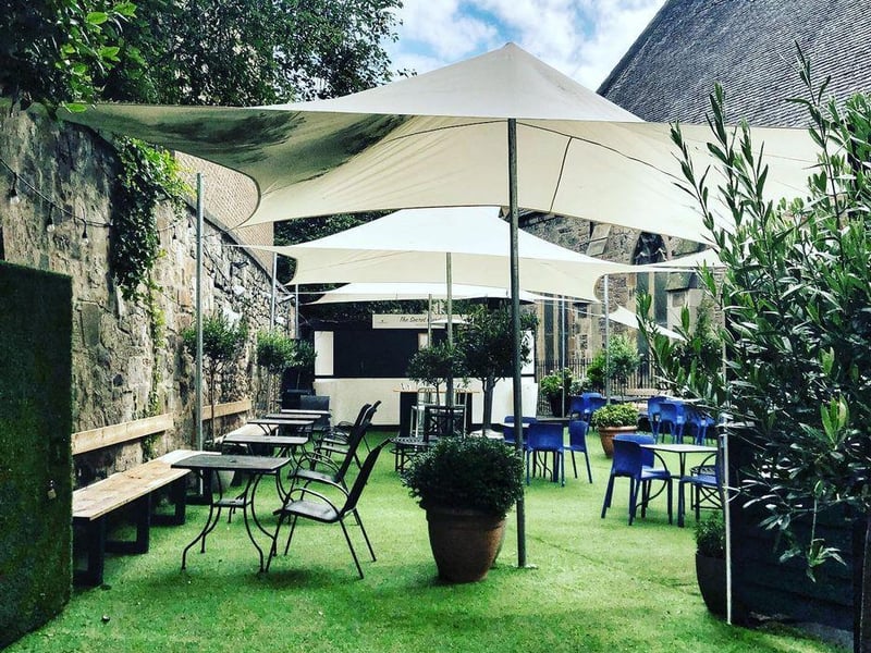 This popular spot has a large garden in which to enjoy a G&T. It’s relatively well covered, though the team have recently announced a BYOB - brig your own brolly.