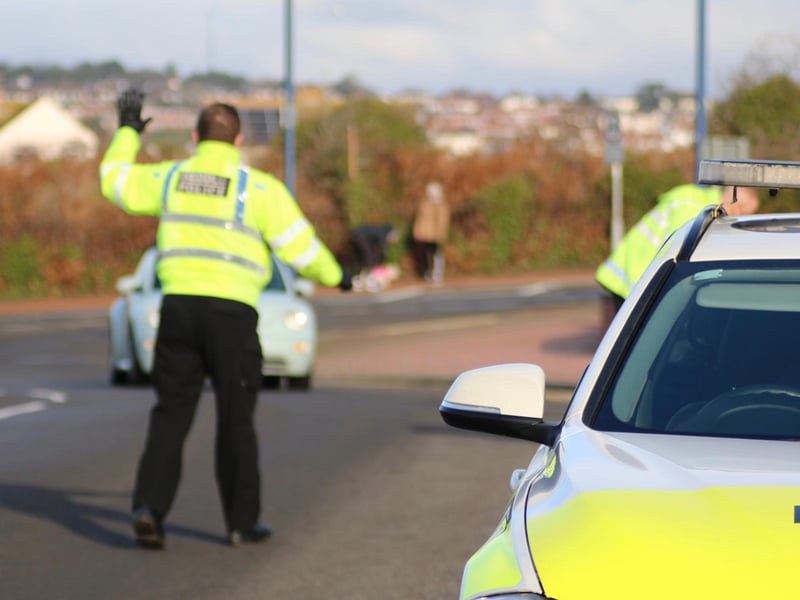 6,582 people and their vehicles were searched.